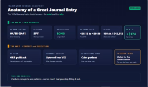 Trade journal and analysis